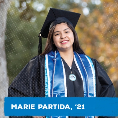 Marie Partida, alumna of the Jack H. Brown College of Business and Public Administration. 