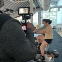Students utilizing the gym at CSUSB